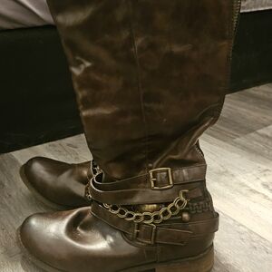 Pierre Dumas Brown Combat Boots